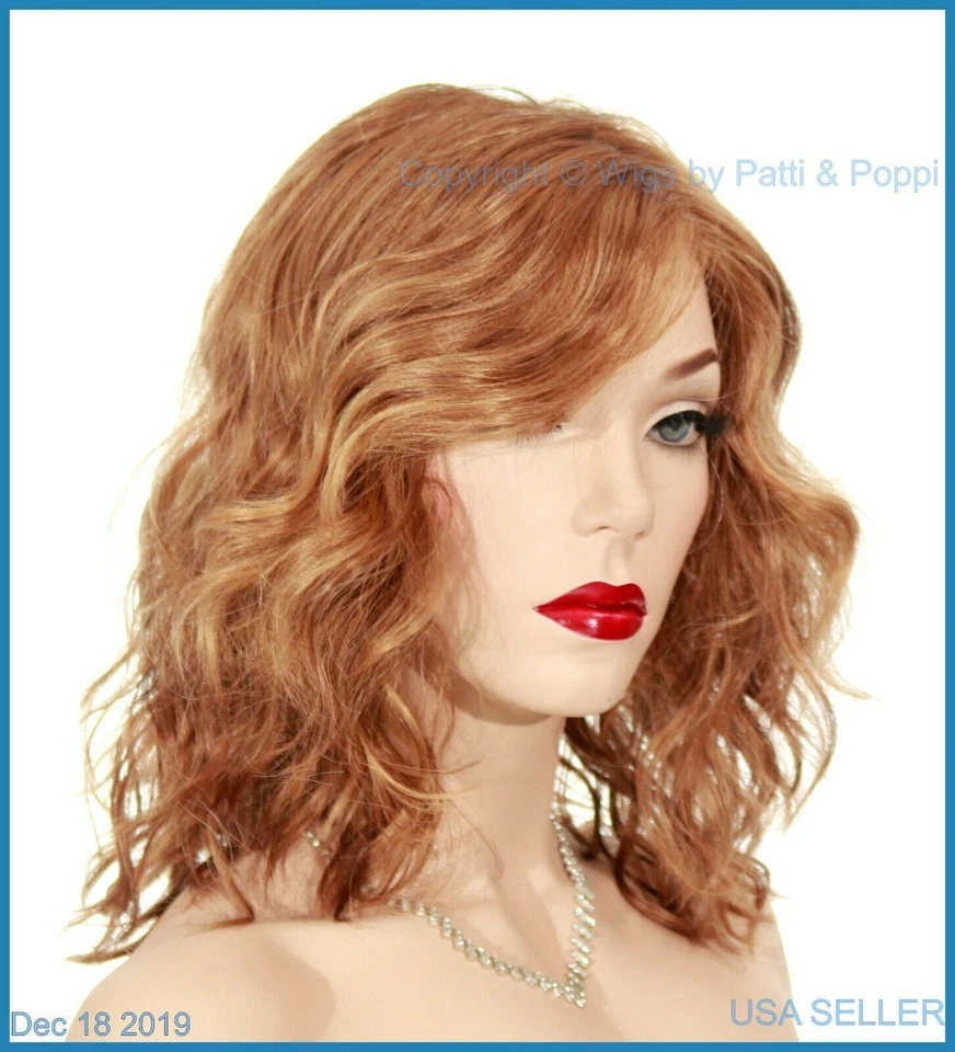 FINN | ESTETICA LACE FRONT WIG | R30/28/26 Red Blend | MID LENGTH LAYERED WAVES
