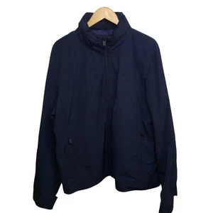Giacca uomo Calvin Klein blu scuro zip frontale tasche anteriori impermeabile TG XXL - Foto 1 di 11