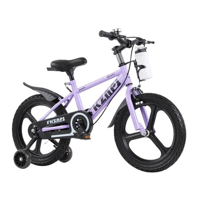 Bicicleta para niños de 16" (3-9 años) de acero al carbono, llantas de aleación de magnesio, asiento ajustable Foto 1 de 4