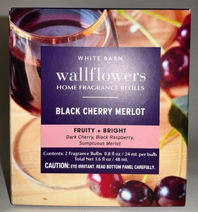 Bath & Body Works Black Cherry Merlot Oil Refill Bulbs 2-Pack Fruity + Bright - Picture 1 of 5