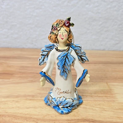 Blue Sky Clayworks Mother Angel Bell Ornament by Heather Goldminc 2003 - Image 1 of 4