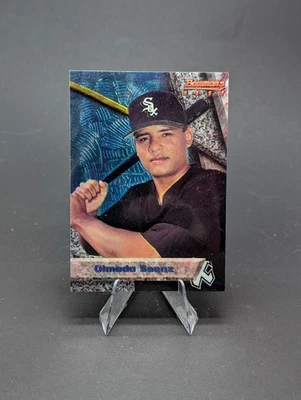 1994 Bowman's Best - Olmedo Saenz #84 Blue Refractor (RC) - Image 1 of 2