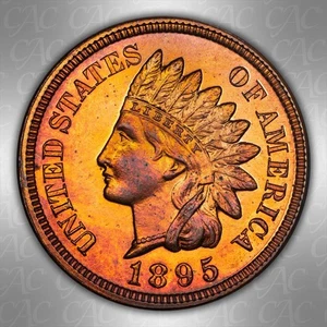 1895 1C CACG PR 65 RB - Picture 1 of 3