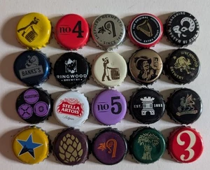 20 Beer /Lager Bottle Tops - Crown Caps - various designs - lot#24 - Picture 1 of 1