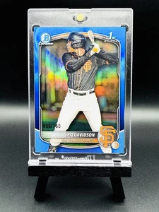 2025 Bowman Chrome BO DAVIDSON 1st No. BCP-206 TRUE BLUE REFRACTOR #/150! GIANTS - Picture 1 of 2