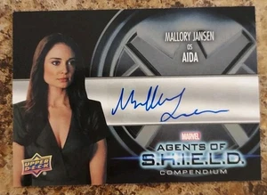 2019 UD Marvel's Agents of SHIELD Compendium Mallory Jansen As Aida Autograph  - Picture 1 of 2
