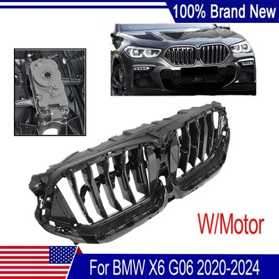 Front Radiator Grille Active Air Shutter 51138081415 For BMW X6 G06 2020-2024 US - Image 1 of 4