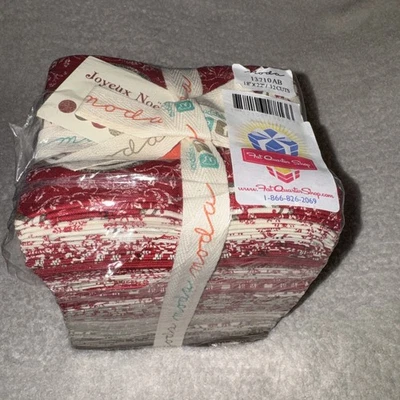 Joyeux Noel Fat Quarter Bundle by French General, Moda Fabrics, Rare and Sealed! - Image 1 of 4