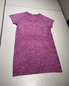 Lululemon Top Women's 6 Purple Fitness Run Swiftly Vent Shirt Gym Yoga - Picture 1 of 9
