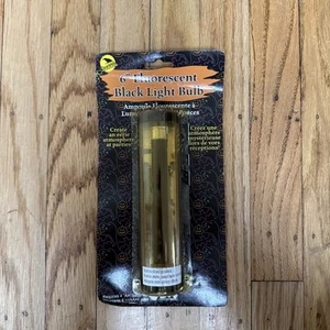 VTG 6” Spencer Gifts Poster Black Light Fixture Bulb Fluorescent Battery NEW - Picture 1 of 10