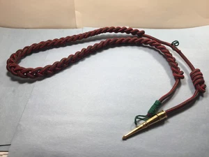 US Military Issue- French Fourragere (Green & Red) Dress Uniform Shoulder Cord - Picture 1 of 4