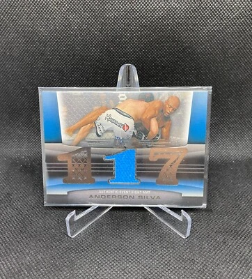 2011 Topps UFC Title Shot Anderson Silva Fight Mat Relic #/88 SP Rare - Image 1 of 2