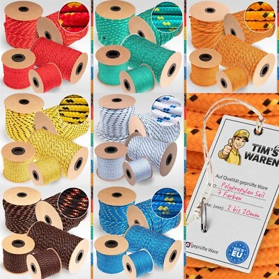 TIM'S WAREN POLYPROPYLEN SEIL 2mm - 20mm PP SEIL Schnur Polypropylen Tauwerk Flechtleine