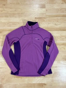 Womens Mountain Hardware Sweater 1/4 Zip Regular Fleece Purple sz Medium - Picture 1 of 6
