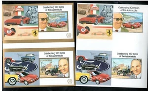 St Vincent #1049 & #1051 Var Extra Fine Never Hinged Missing Gold Souvenir Sheet - Picture 1 of 1