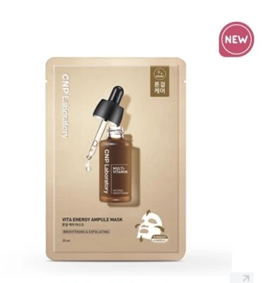 CNP  Multi Vitamin Vita Energy Ampule Mask 25ml x 10 Ea Brighting & Exfoliating - Image 1 of 4