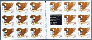 SoCo Stamps US Scott #2597a 29¢ Eagle & Shield set of 17 MNH unfolded - Picture 1 of 2