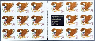 SoCo Stamps US Scott #2595a 29¢ Eagle & Shield set of 17 MNH unfolded - Image 1 of 2