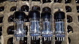 Matched QUAD  6N6P-I  = ЕСС88 = E182CC Tube Made in USSR NEW!  - Picture 1 of 2