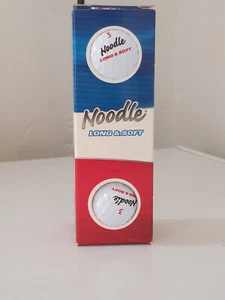 Noodle Long And Soft The Original 1 Pack of 3 Golf Balls White New New New - Picture 1 of 2