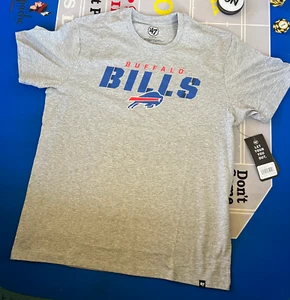 Buffalo Bills ‘47 Brand Men’s Size XL Gray T-Shirt New W/Tags - Picture 1 of 3