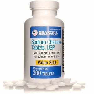 300 Count Electrolyte Salt Pills for Hydration Performance POTS Support - Picture 1 of 6