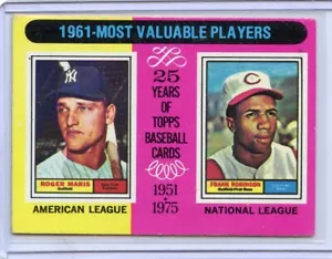 1975 Topps Roger Maris Frank Robinson MVP #199 ⭐️💥🎯 VGEX - Bild 1 von 2