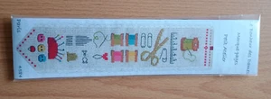 Kreuzstich 1 Lesezeichen "Motiv-Handarbeit Nähen", neu, original verpackt - Bild 1 von 2