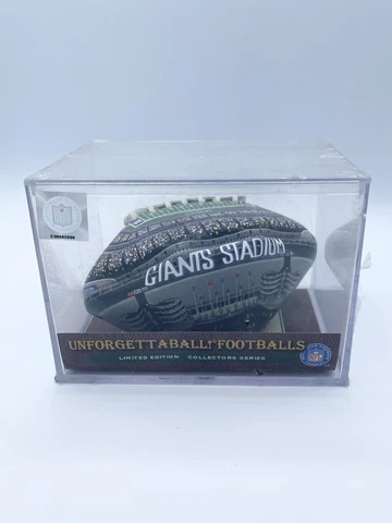 Limited Edition New York Giants Collectors Giants Stadium Football With COA Cover