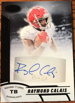 2020 SAGE Aspire Rookie Autograph Raymond Calais #ASP-12 Louisiana Ragin’ Cajuns - Image 1 of 2