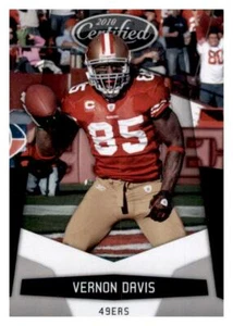 2010 Certified Vernon Davis NFL Base Card PWE Set Break 49ers #131 - Picture 1 of 2