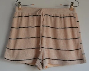 ILLA, ILLA, Pantalones Cortos, Bronceado con Líneas Negras, Cintura Elástica, Cordón, Forrado, Grande - Imagen 1 de 7