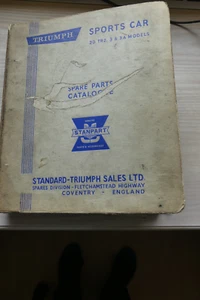 TRIUMPH Sports Car 20 TR2/ TR 3 / TR3A Models Illustrated Spare Parts Catalogue - Picture 1 of 18