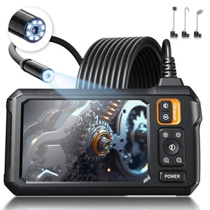 1080P HD Industrial Endoscope Borescope LCD 4.3inch 8mm Inspection Dual Lens - Picture 1 of 1