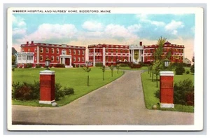 Postkarte: ME Webber Hospital & Nurses Home, Biddeford, Maine - Unveröffentlicht - Bild 1 von 2