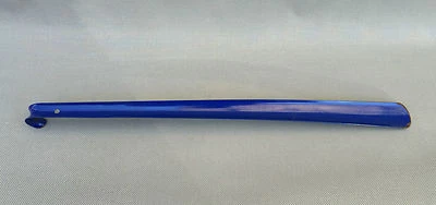 Ancien chausse pied en fer bleu art pop french antique  - Photo 1/2