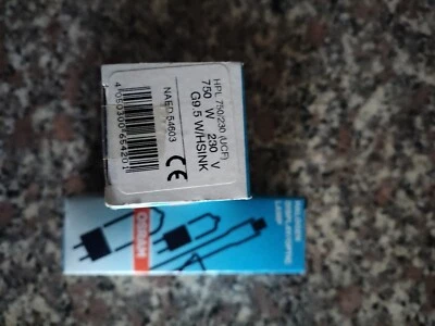 n. 2 Osram halogen display optic lamp 750w 230v - Immagine 1 di 4