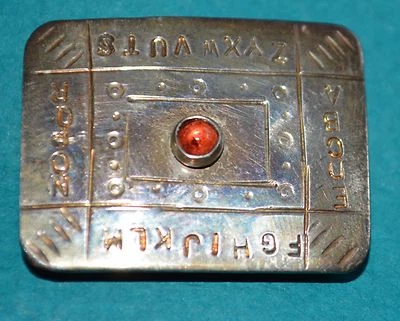 НОВАЯ редкая подписанная Jill O'Reilly Булавка из Чистого Серебра Подлинная Гранатовая брошь - Изображение 1 из 4