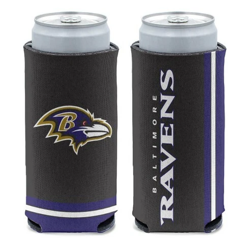 BALTIMORE RAVENS 12 0Z SELTZER SLIM CAN COOZIE KOOZIE COOLER HOLDER NFL LICENSED Cover