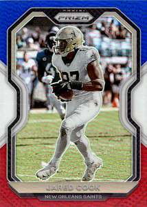 2020 Panini Prizm #247 Jared Cook Prizm Red White and Blue