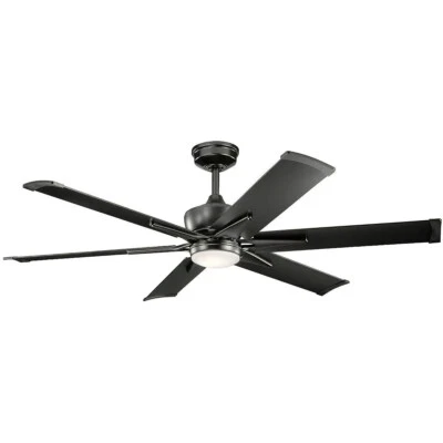 Kichler 300300OZ 60" Indoor / Outdoor Ceiling Fan - Black( BRAND NEW) - Image 1 of 4
