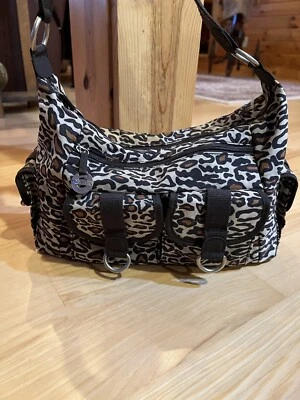 Travelon Bolso de Mano de Hombro Cartera Guepardo Leopardo Estampado Animal Multi Compartimentos Foto 1 de 4