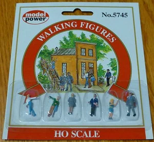 Model Power #5745 Pedestrians pkg(6) -- Walking Figures - Picture 1 of 1