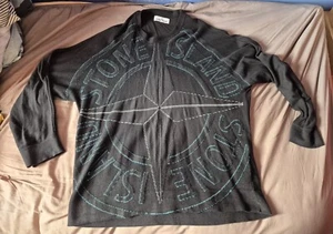 Stone Island Crew Neck Sweater Black 3XL - Picture 1 of 19
