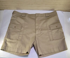 Pantaloncini corti Sportif USA da uomo taglia 42 originali cargo kaki escursionismo marrone - Foto 1 di 8