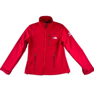 The North Face Summit Series Basic Jacket Women's S Red Fleece Lined Soft Shell - Picture 1 of 13