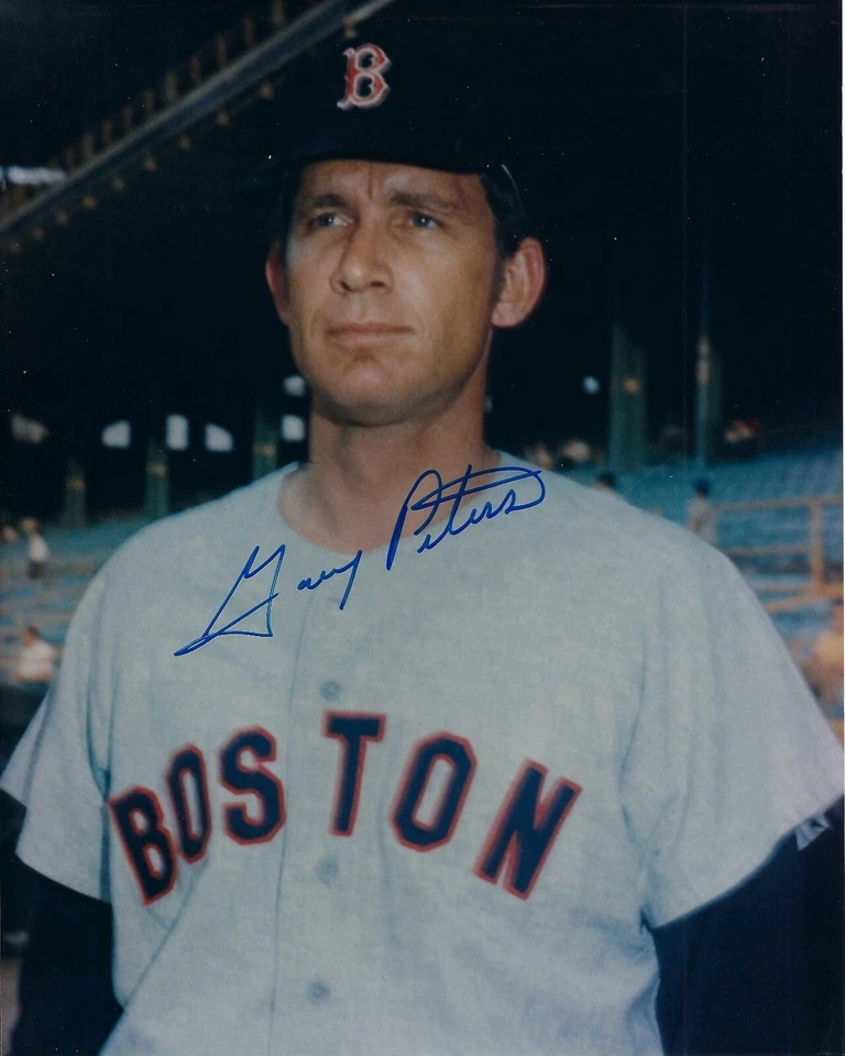 FOTO 8x10 firmada por los Boston Red Sox Gary Peters Foto 1 de 1
