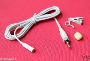 Beige Clip Lapel Lavalier Microphone Mic For Sennheise EW G1 G2 G3 Wireless New - Picture 1 of 1