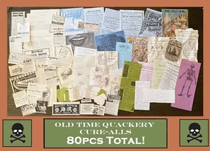 Viktorianischer Quacksalber Medizin-Medizin Wissenschaft Thema Junk Journal Ephemera Handwerk Posten! - Bild 1 von 10
