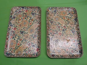 Pair (2) Alfred E Knobler Egyptian Paper Mache Sushi Trays Japan MCM - Picture 1 of 5